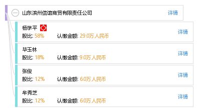 山东滨州信谊商贸有限责任公司